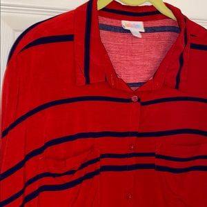 Lularoe Amy Button Down XL